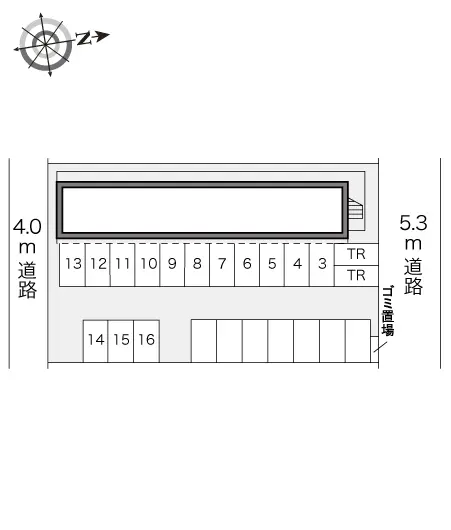 ★手数料０円★熊谷市平戸　月極駐車場（LP）